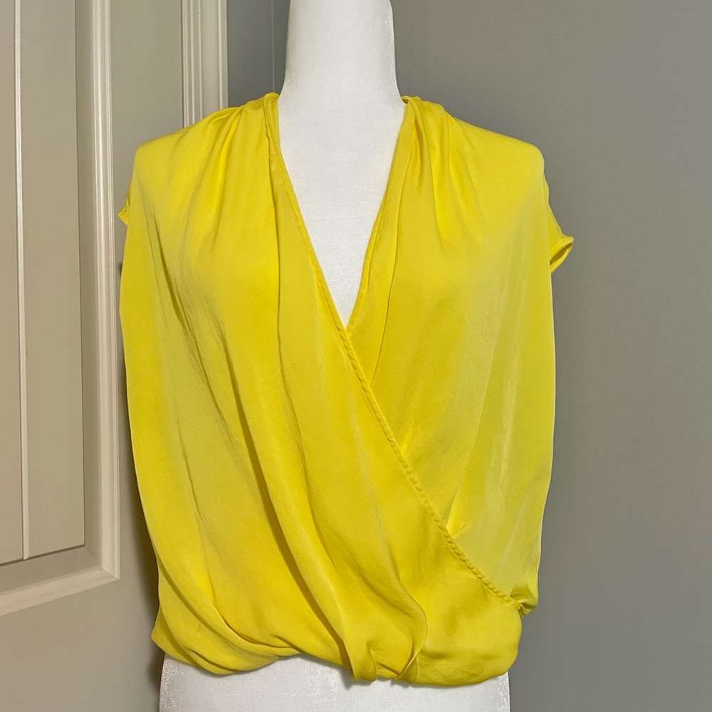Bebe sheer wrap top